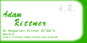 adam rittner business card